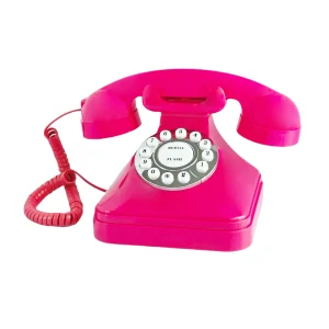 Vintage 1980's Retro Corded Phone with Flash, Redial & Ringer Control