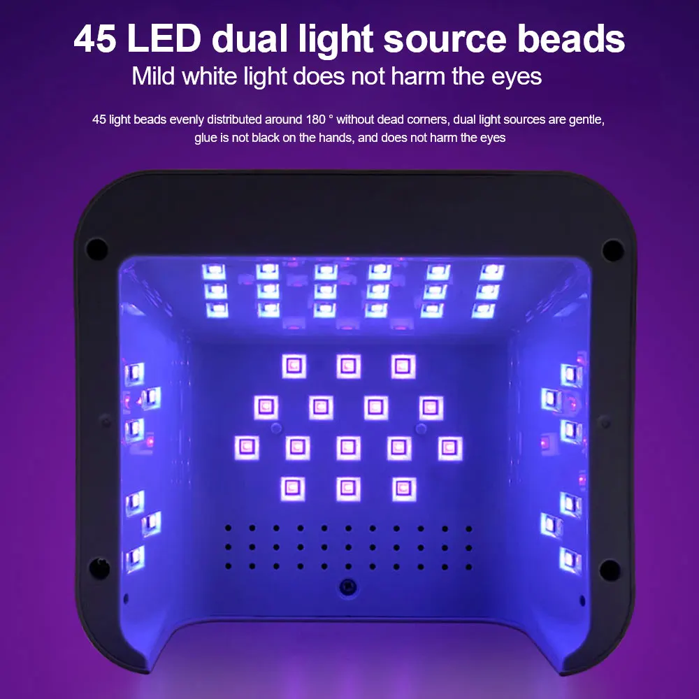 Fast Drying UV LED Nail Lamp With 45 Diamond LEDs - Image 2