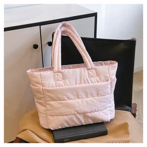 Large Capacity Quilted Tote Bag