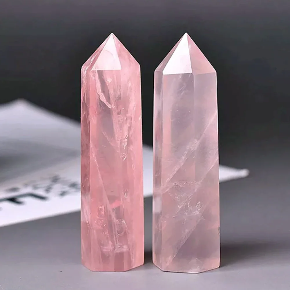 1PC Natural Rose Quartz Crystal - Image 3