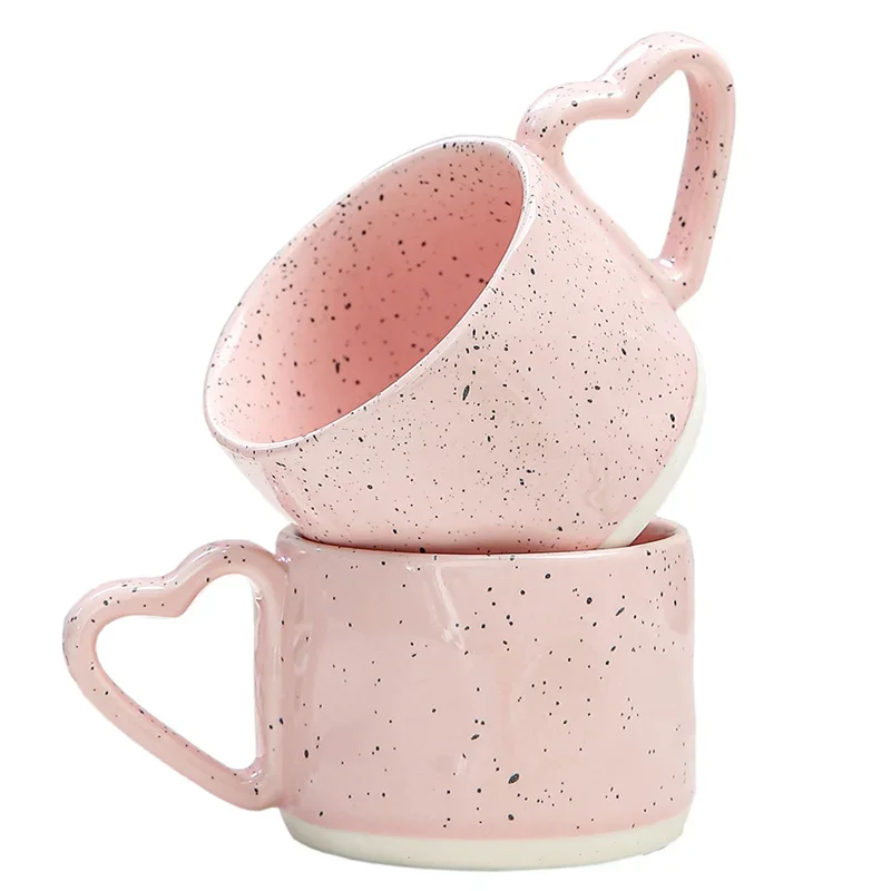 Heart Shaped Handle Ceramic Cup