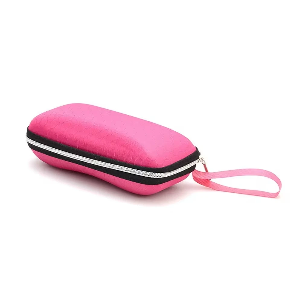 Zipper Eyeglass Case – Compact Sunglasses Storage Box with Wrist Strap