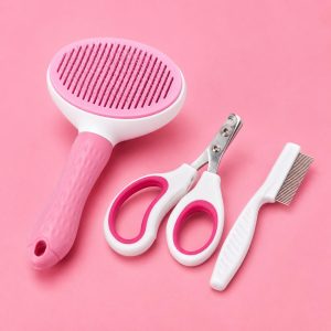 3-pc Cat Grooming Set