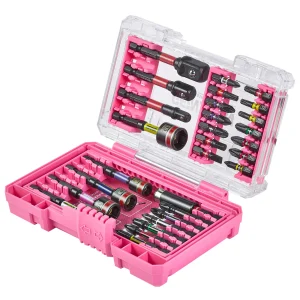 Pink 29-Piece Precision Screwdriver Bit Set – Magnetic Repair Tool Kit with Case