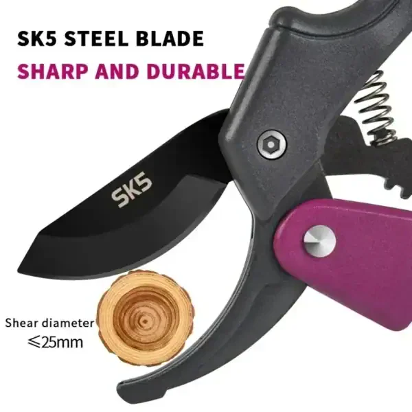 SK5 Steel Bypass Hand Pruner for Plants & Branches - Image 4
