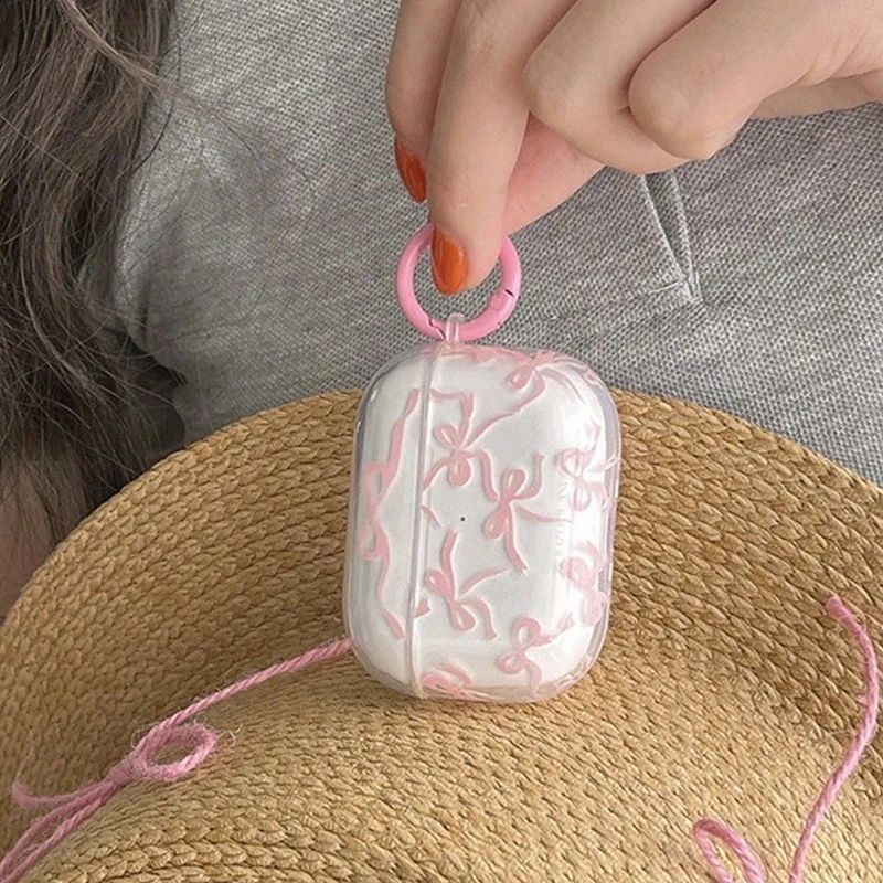 Pink Bow Case for Airpods - Image 4