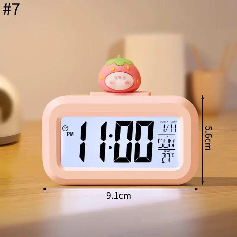 Cute Kawaii LED Digital Clock - Image 3