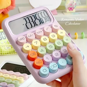 12-digit Large LCD Display With Big Round Buttons Calculator