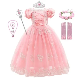 Royal Pink Princess Dress Set