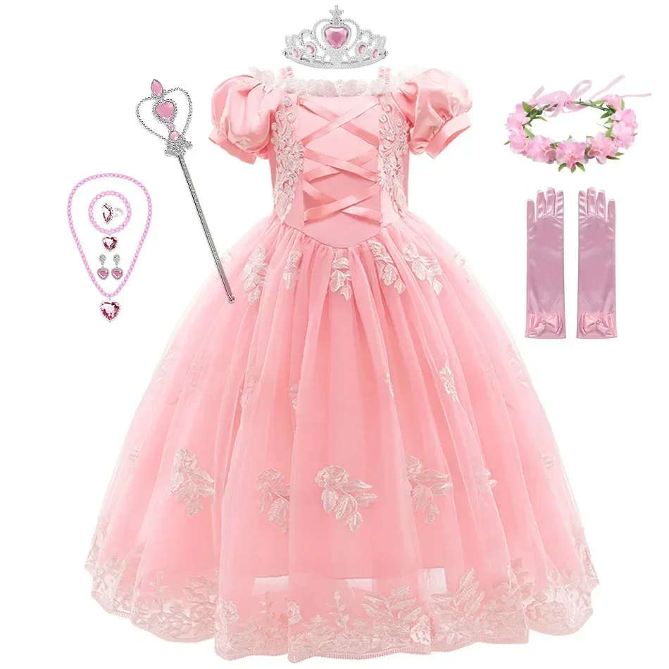 Royal Pink Princess Dress Set