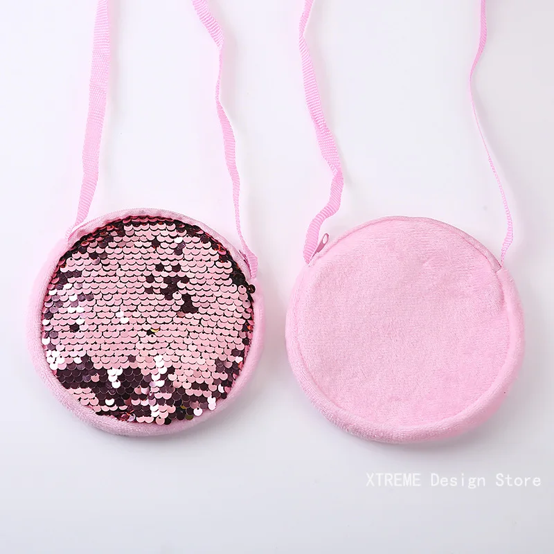 Kids Girls Mini Sequin Crossbody Bag - Image 4