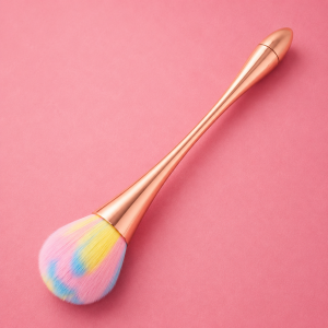 Rose Gold Blush & Powder Makeup Brush