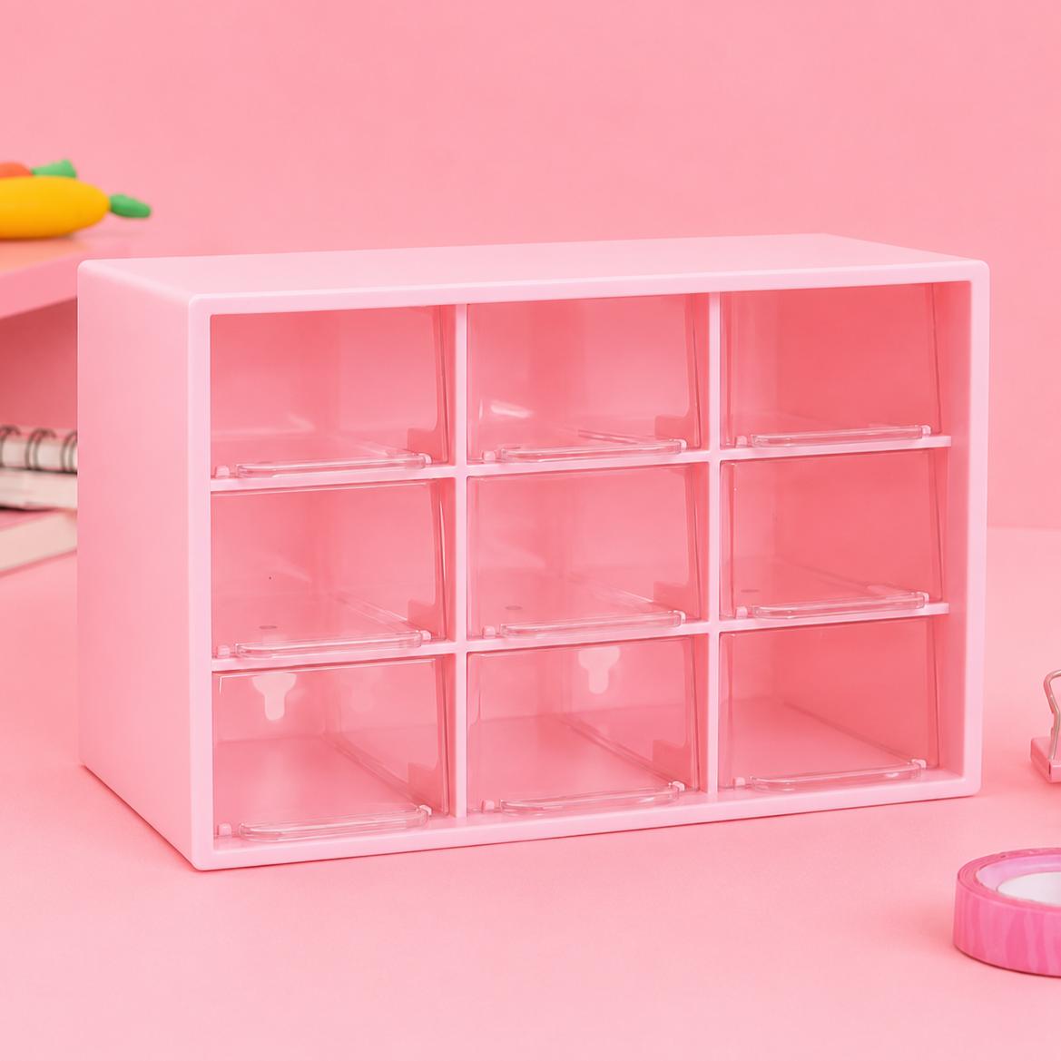 Cute 9-Grid Storage Organizer