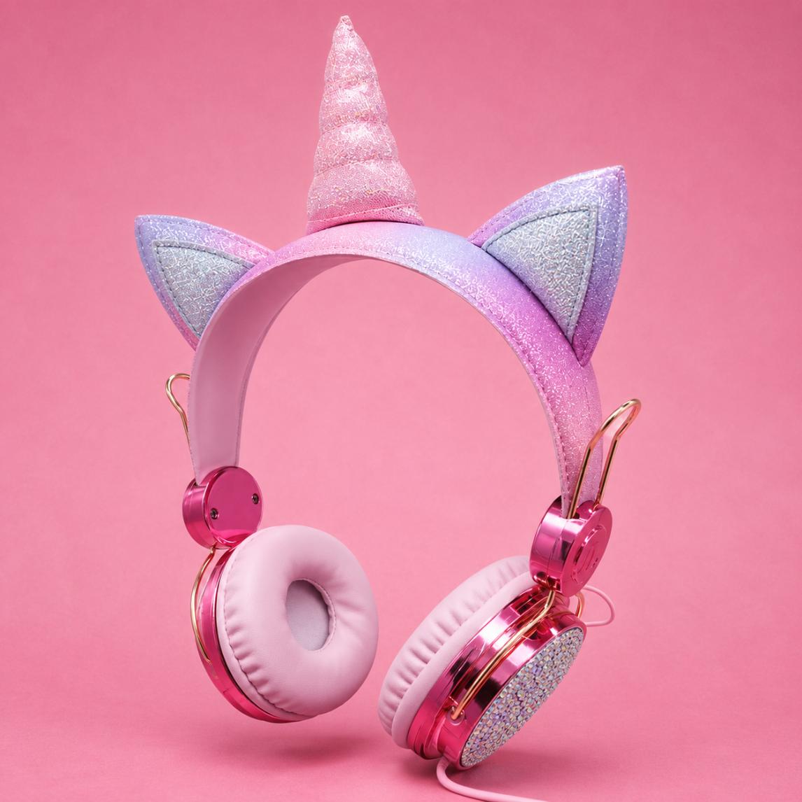 Unicorn Kids Wired Headphones With Microphone