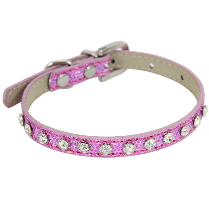 Sparkly Pink Rhinestone Pet Collar