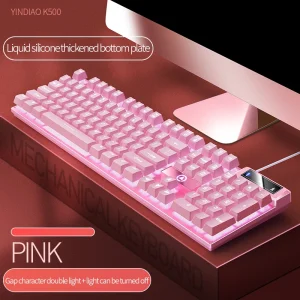 Pink Mechanical Gaming Keyboard