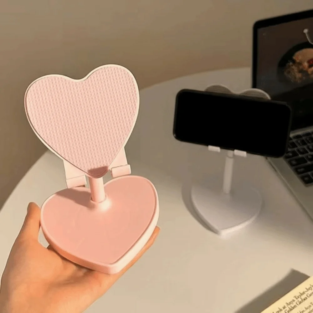 Heart-Shaped Adjustable Phone & Tablet Stand