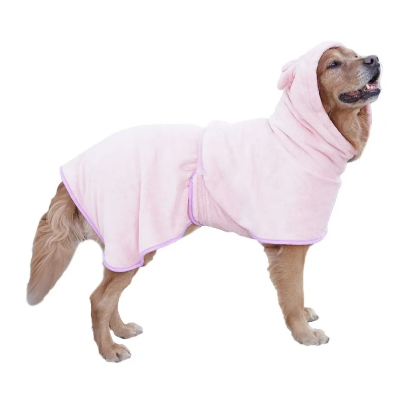 Hooded Pet Bathrobe Towel