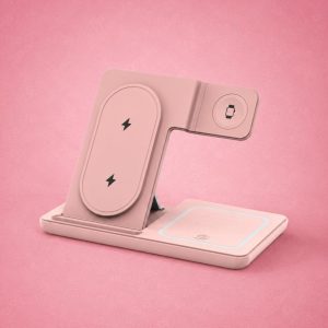 3-in-1 Foldable Wireless Charging Station with Night Light