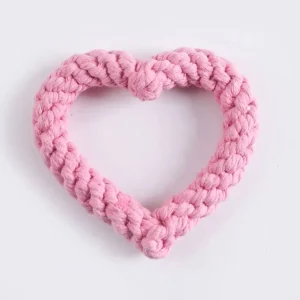 Heart Rope Chew Dog Toy