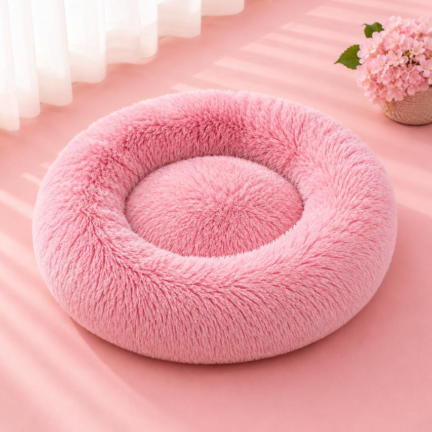 Calming Plush Pet Bed